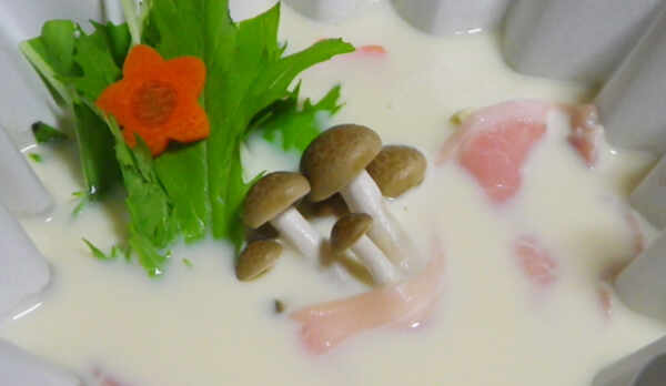 *【夕食一例】豆乳鍋