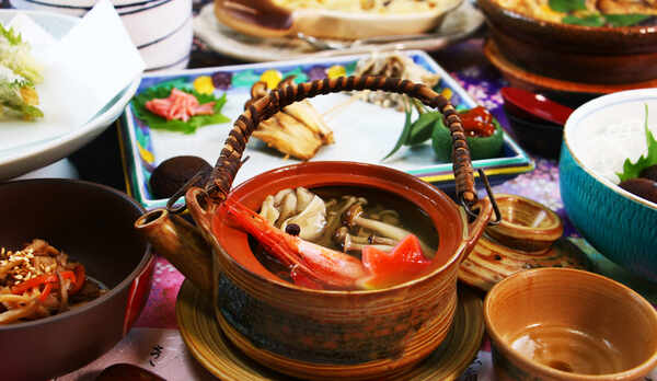 ■夕食＿リピーターに人気！きのこづくしのフルコース！