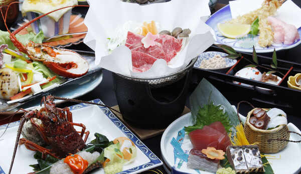 海の幸が中心の割烹料理一例