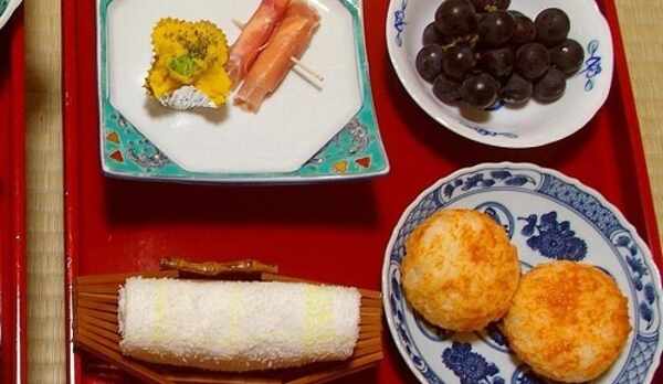 湯治Aプランの夕食例（二の膳）