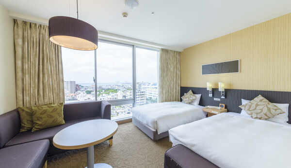 ツインルーム18.8㎡(ベット幅110㎝&times;2台)