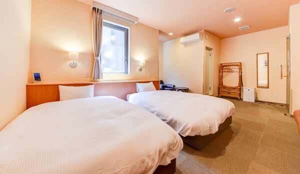 *【客室一例】ツインルーム（洗浄機付きユニットバス完備）