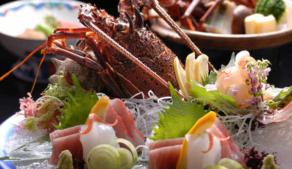 伊勢海老お刺身付き　海鮮献立