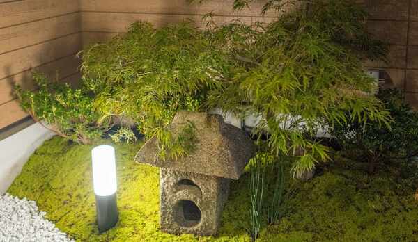 ・【Room1】坪庭が和の空間を演出します