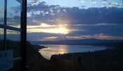 客室からの夕陽②