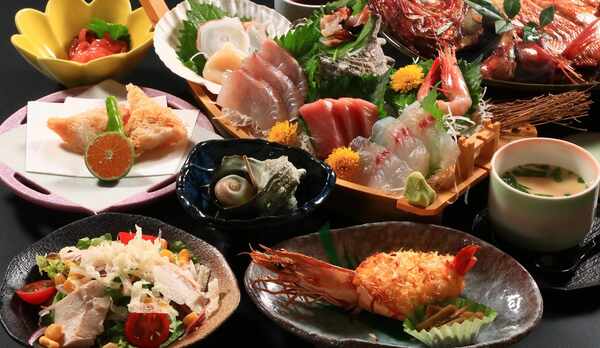 【夕食コース】◆金目鯛煮付けプラン一番人気のプランです☆舟盛りはお一人様用