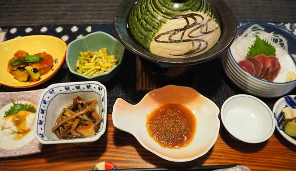 タジン鍋の夕食