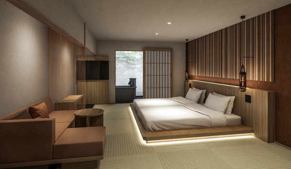 温泉半露天風呂付和室　※イメージ