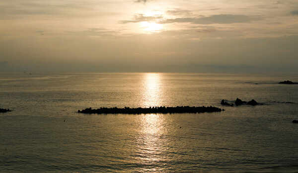 千鳥ヶ浜朝焼け