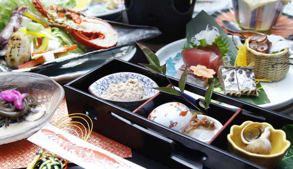 海の幸が中心の割烹料理一例