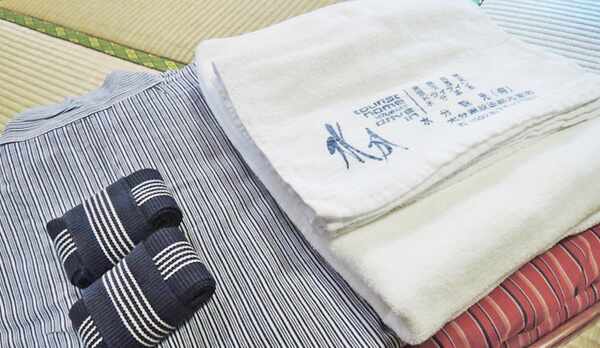 *【アメニティ】浴衣で旅館を味わいください。