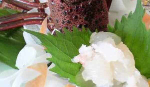 伊勢海老造りアップ