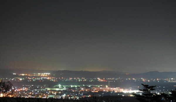 森の家からの夜景