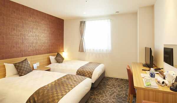 【禁煙】ツインルーム21平米〜●快適！ワイドバスルーム