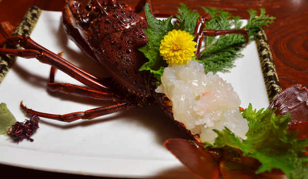 *伊勢海老お造り