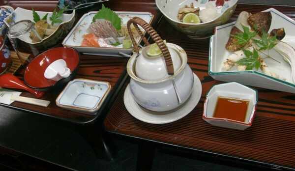 焼き松茸プラン　お料理