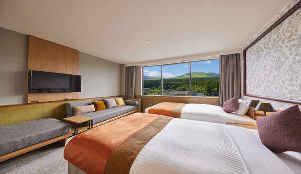 サウスウイングリニューアルツイン：ベッドルーム（通常時）