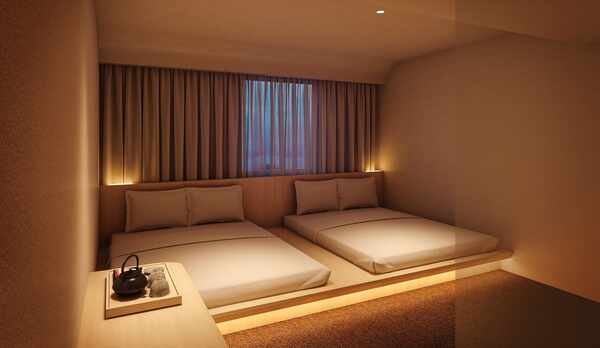 [グループツイン]23.3㎡／ベッド幅1,600mm