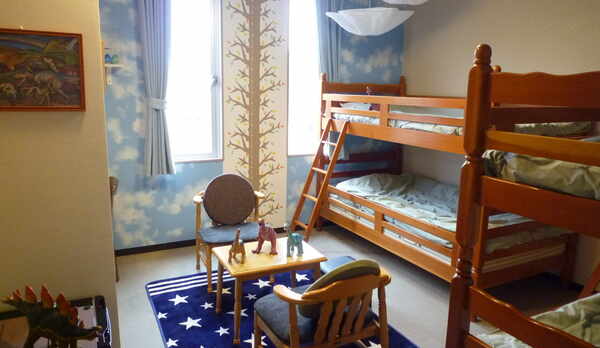 ２段ベッドで４人部屋の恐竜ルーム・３０１