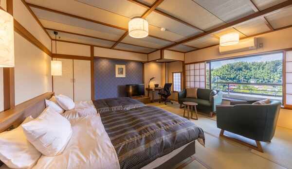 ラクスイ-laxsui-和客室ツインシモンズベッド