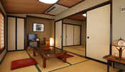 #【客室一例】12畳トイレ付き和室　築100年の古風な客室でお寛ぎください。