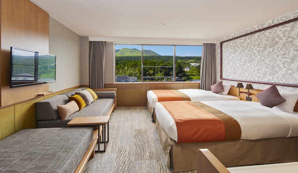 サウスウイングリニューアルツイン：ベッドルーム（通常時）