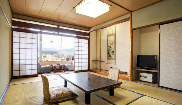 *【客室一例（和室10畳半バストイレ付）】当館スタンダードのお部屋です。ごゆっくりお寛ぎくださいませ