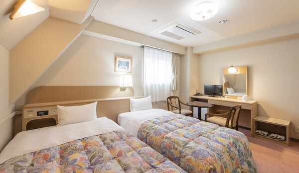 いわき駅から5分、閑静な街中にあるビジネスホテルです