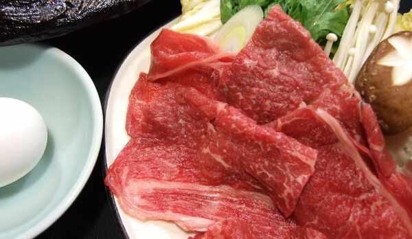 国産牛すきやき（オプション料理）