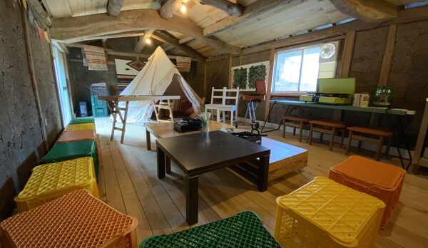 牛舎2階グランピング風BBQスペース