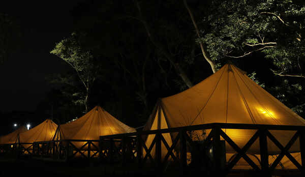 テントサイト夜景