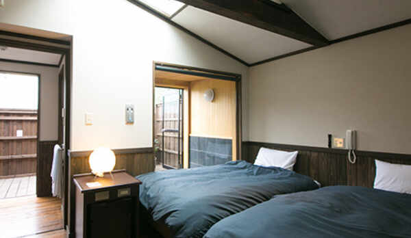 【内湯風呂付き】ベッドお部屋イメージ