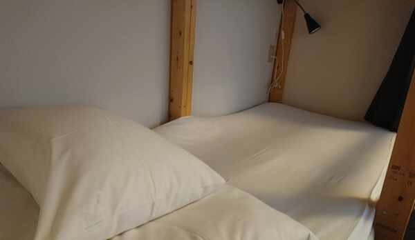 自慢のドミトリールームのベッド