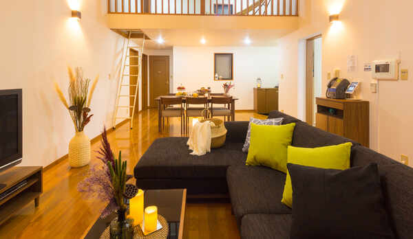 ゆとりのあるリビングダイニング