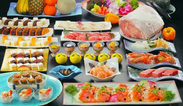 ［夕食一例］旬の食材が織りなす食の祭典！地魚三昧バイキングをご堪能下さい！