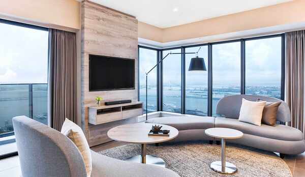 3ベッドルームコーナースイート リビング