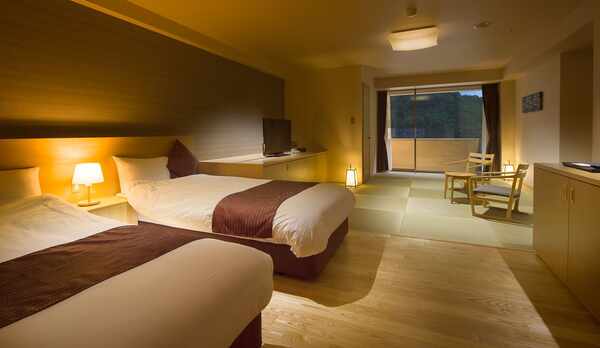 【西館】温泉半露天風呂付和洋室　禁煙