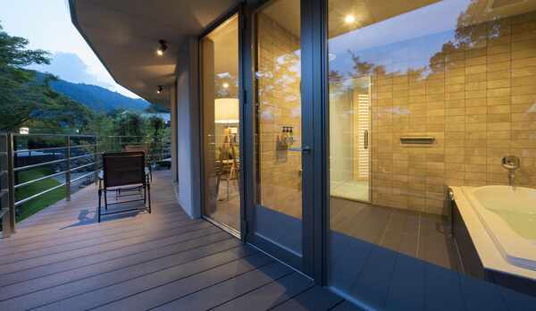 エグゼクティブルームはベランダ付きのお部屋です