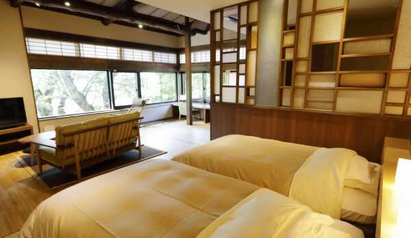 『特別室　竜田』【露天付メゾネットスイート】離れ風客室