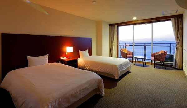 【洋室ツイン】二人旅や一人旅におすすめ