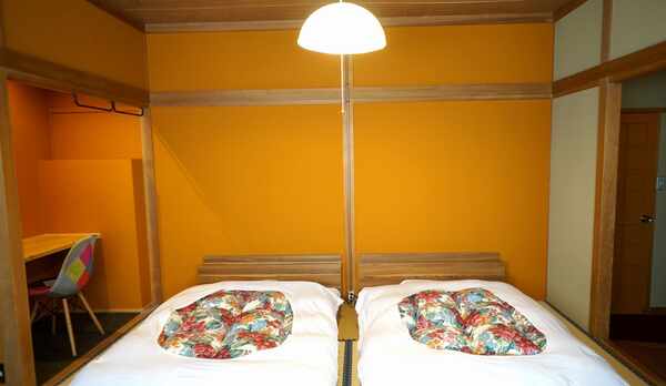 こだわりの和室ツインベッドルーム