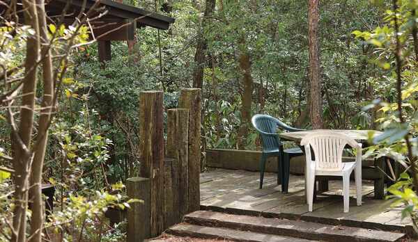 お庭のテラス席