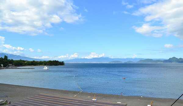 海側客室からの眺望、１