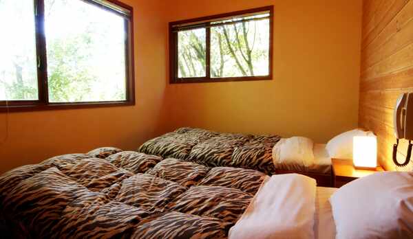 【客室】デラックスツインルーム（1室限定）バストイレ付きです。