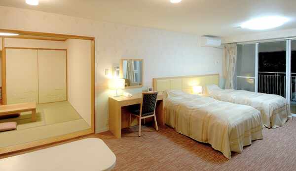 全部屋和洋室でございます。大人数で楽しい時間を過ごせます。