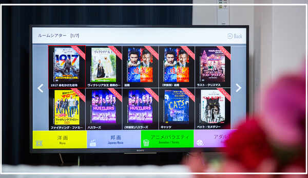 お部屋はプライベートな映画館、ルームシアター200チャンネル【無料】視聴OK