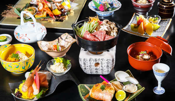 *和食会席一例／季節の風味豊かな地元食材を最高の調理法で