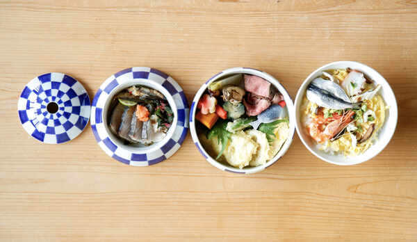 まるい重箱で岡山のご馳走を