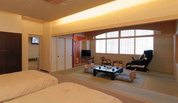 露天風呂付和洋室一例