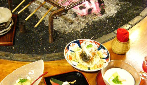囲炉裏とお料理